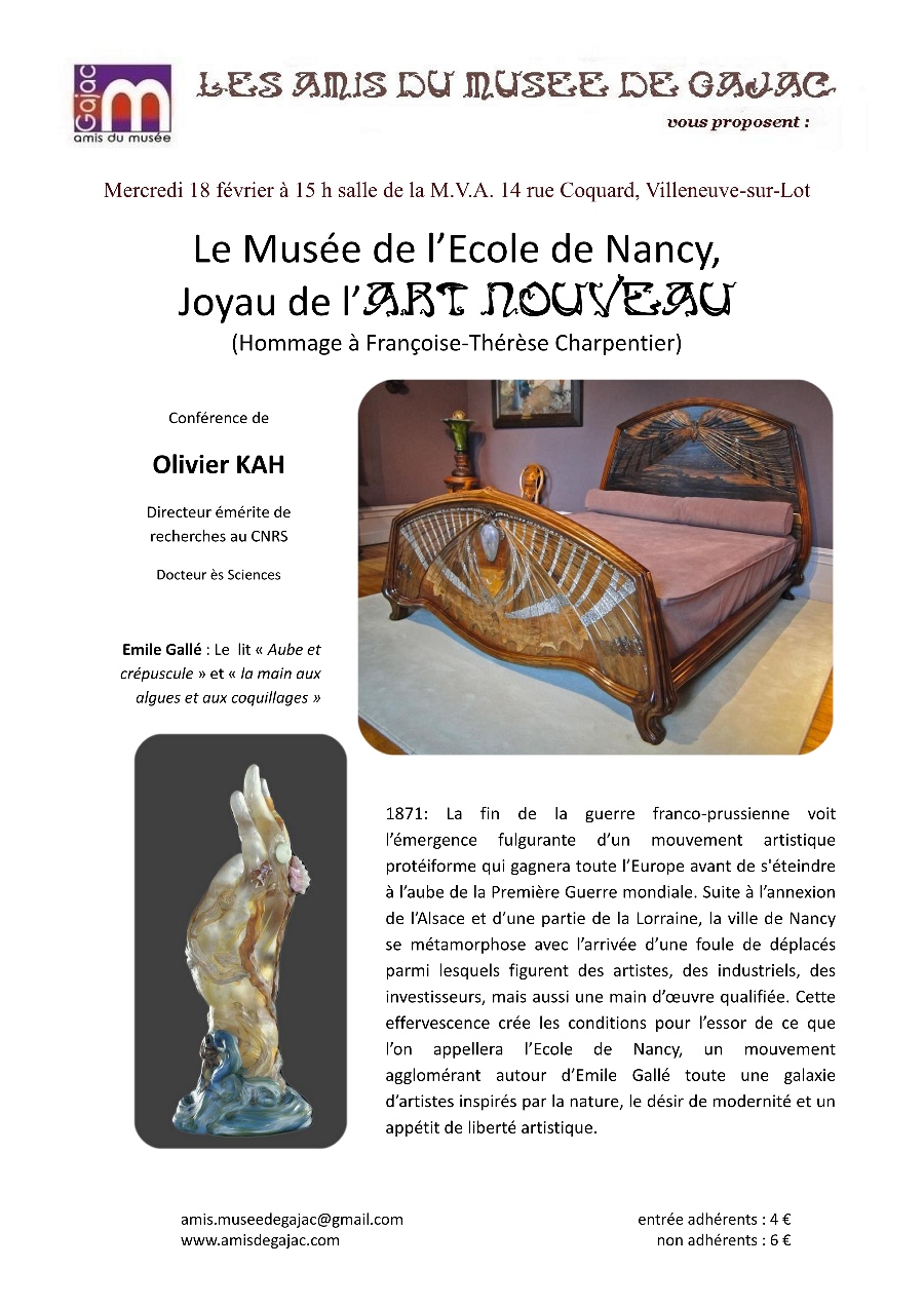 conférence Art Nouveau 18 février 2026